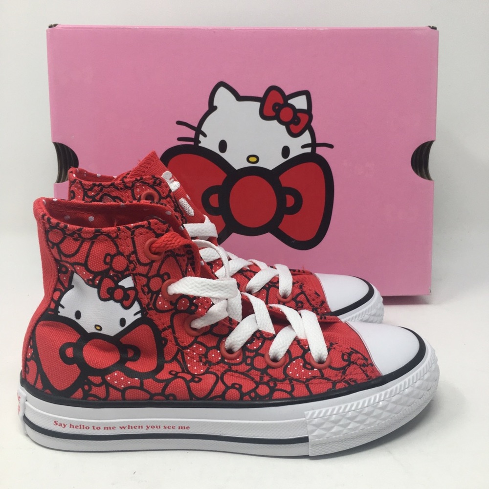Hello Kitty Chuck Taylor Hi Red Youth 362996F OC11